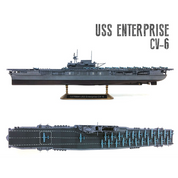 Academy 1/700 USS Enterprise CV-6 ''Battle of Midway''