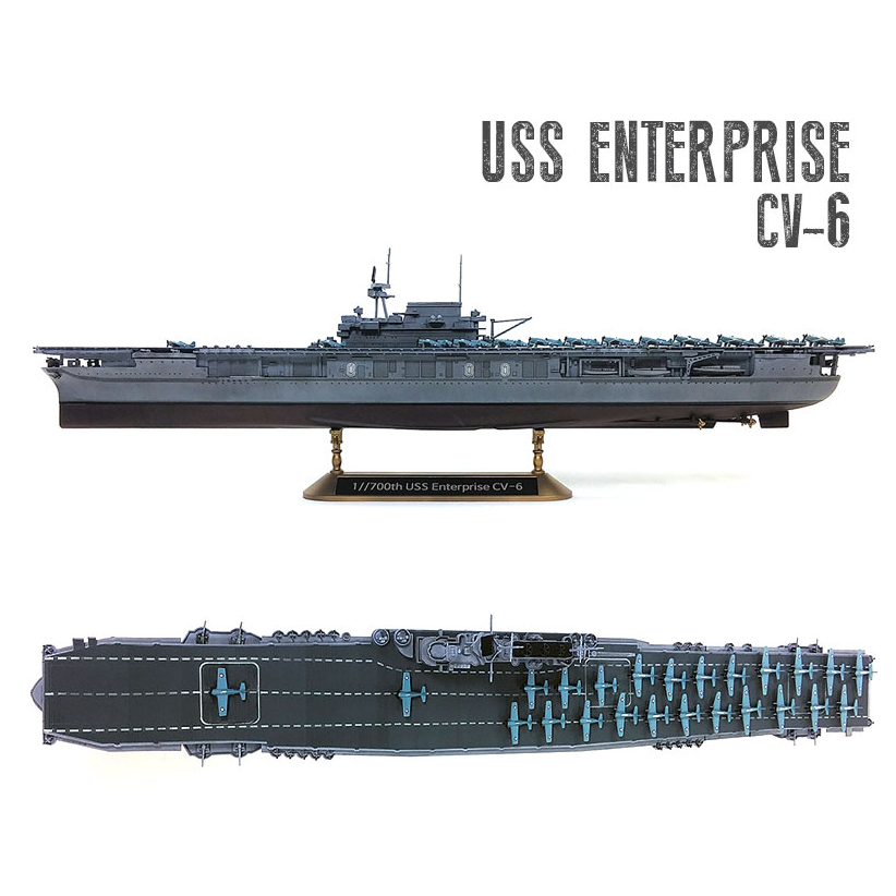 Academy 1/700 USS Enterprise CV-6 ''Battle of Midway''