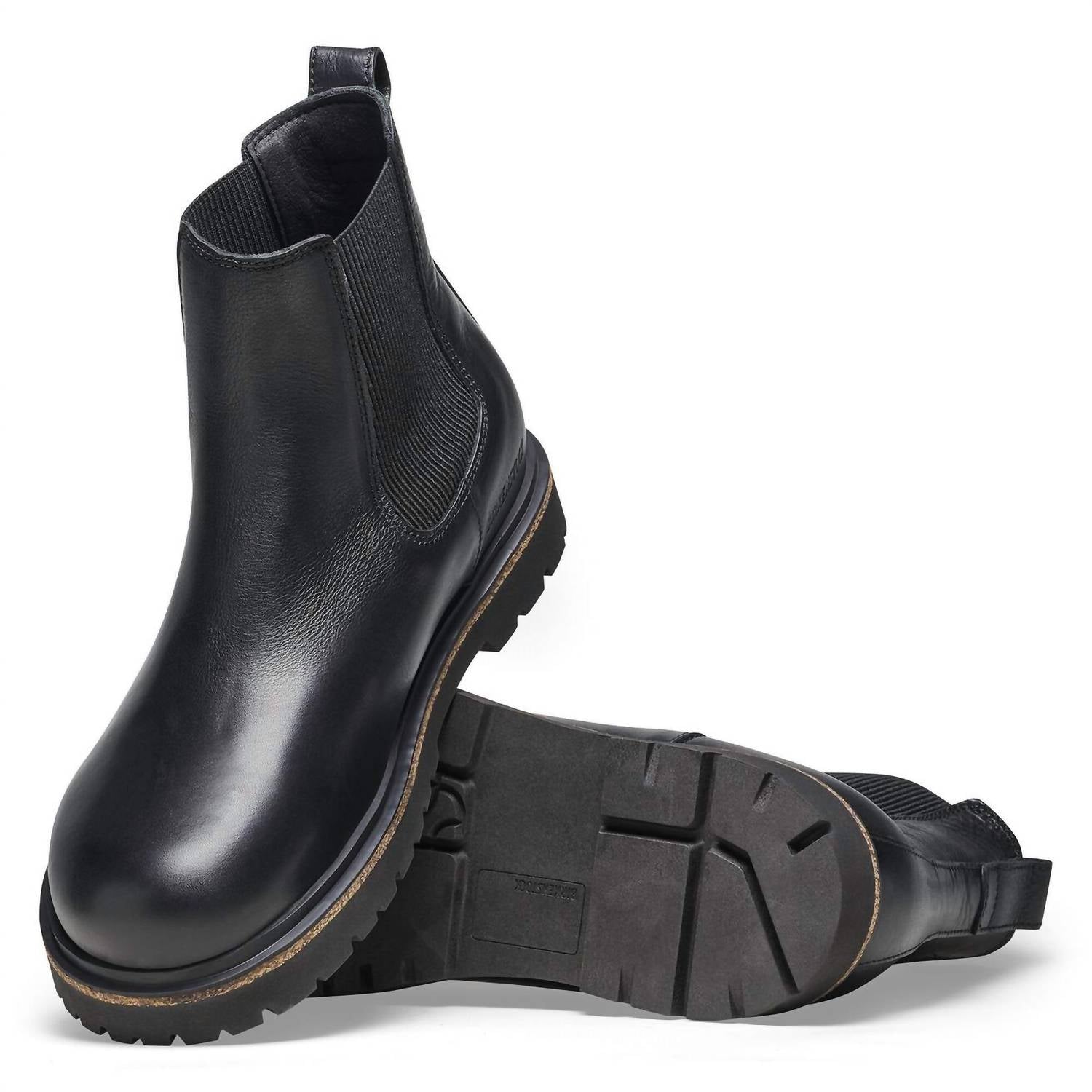 Men's Highwood Slip-On Mid Chelsea Boots In Black