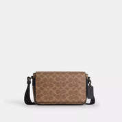 Coach Outlet Jack Small Flap Crossbody Bag In Signature Canvas