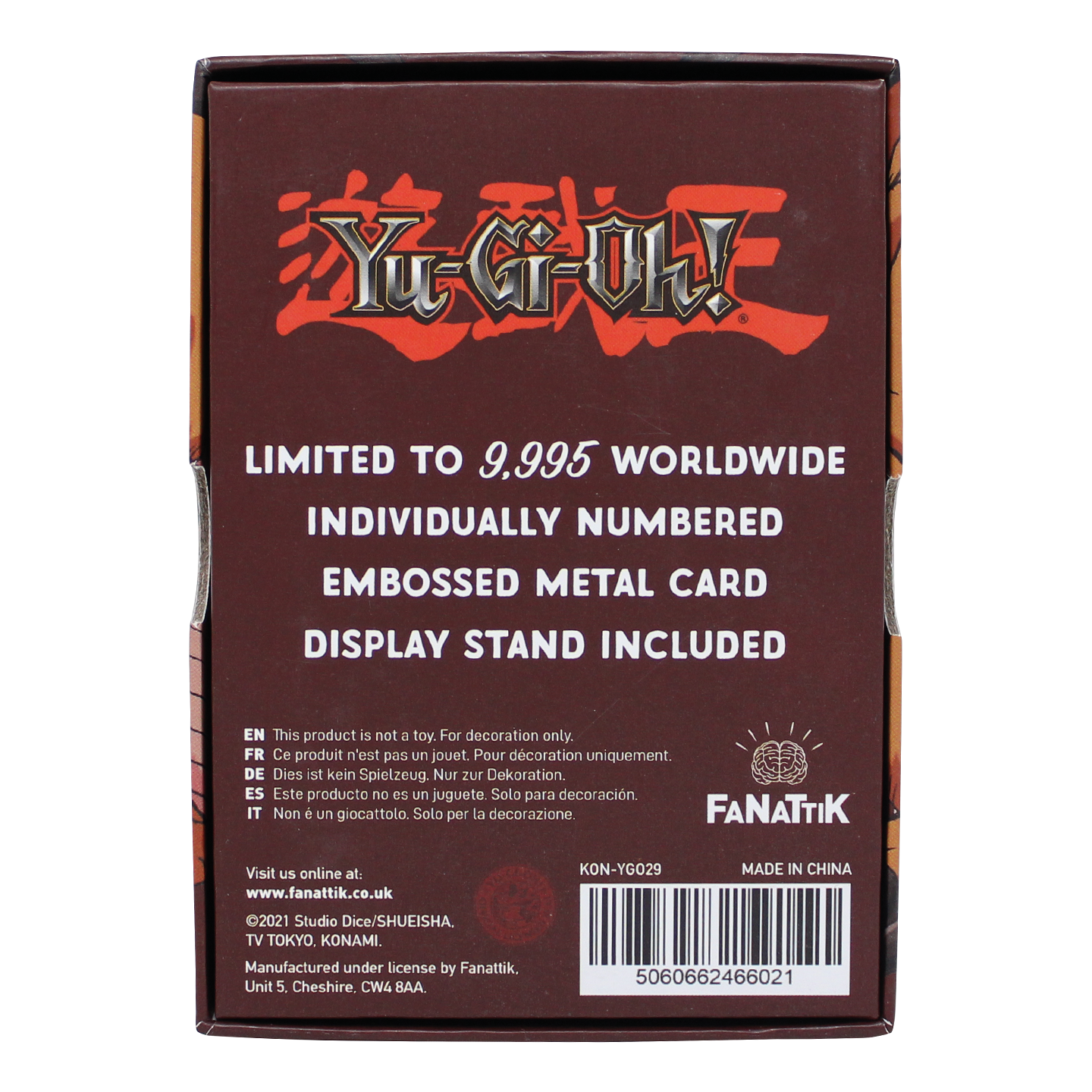 Fanattik Yu-Gi-Oh! Limited Edition Baby Dragon Metal Card