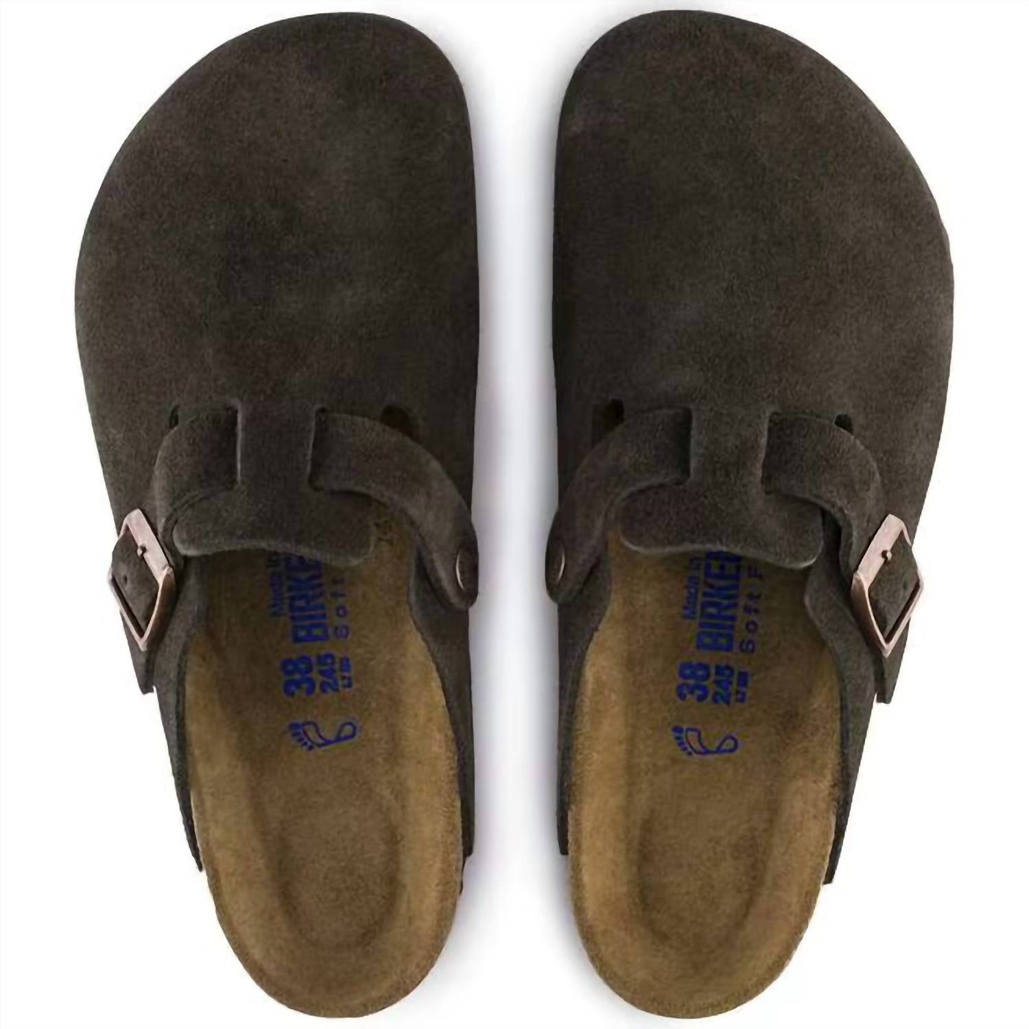 Women's Boston Soft Footbed Clog In Mocha Suede