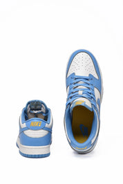 Dunk Low Leather Sneakers - White/Light Blue