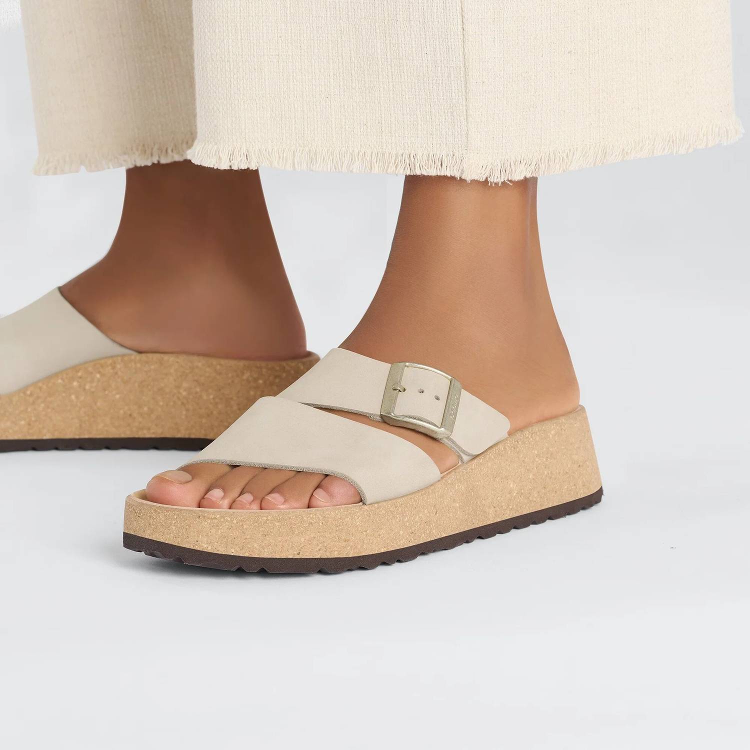 Women's Papillio Almina Leather Sandal In Taupe