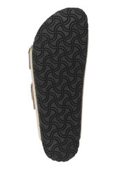 Beige Arizona Big Buckle Leather Sandals