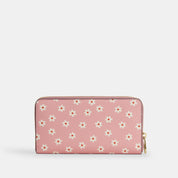 Coach Outlet Long Zip Around Wallet With Floral Print
