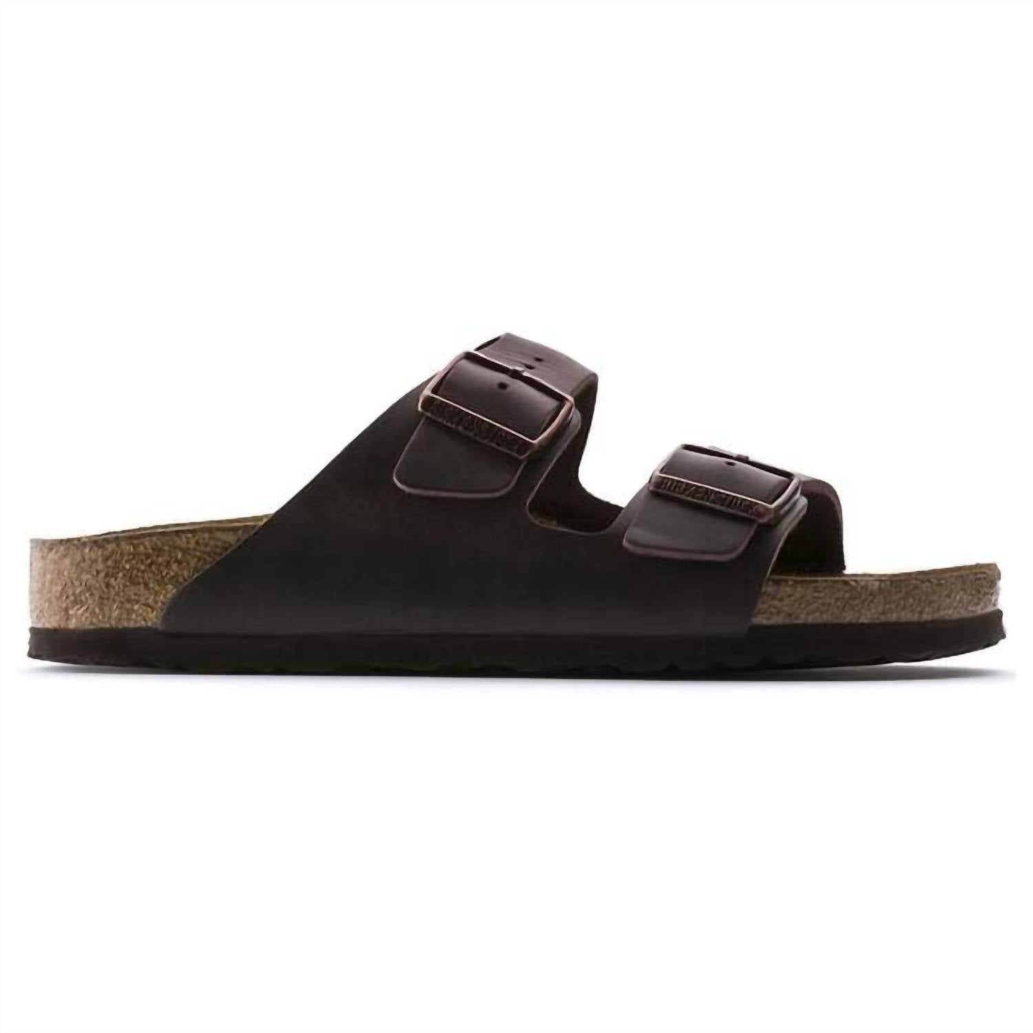 Women's Arizona Soft Footbed Oiled Leather Sandals In Habana