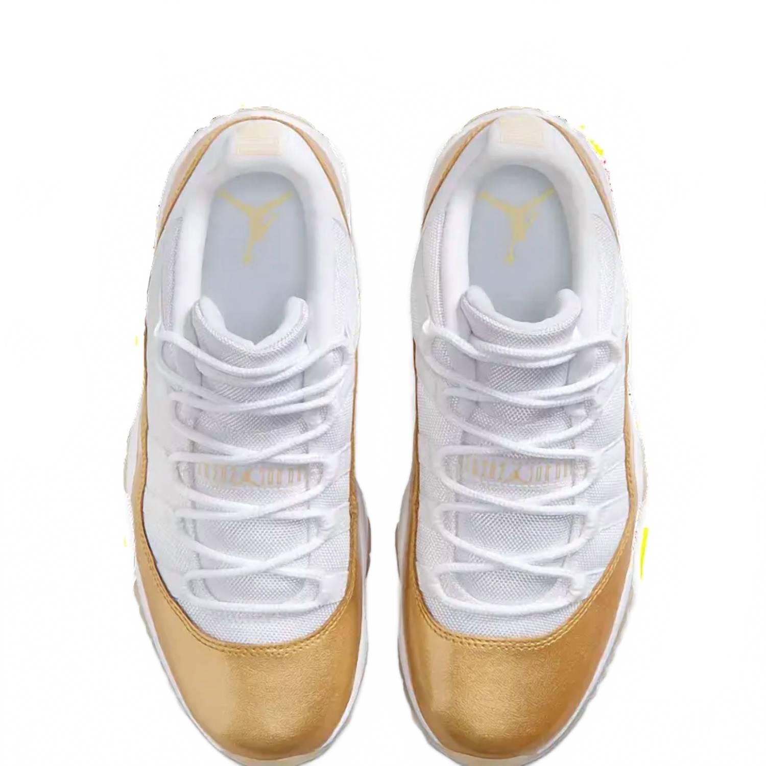 Women's Retro 11 Low Mother's Day Sneaker In White/gold