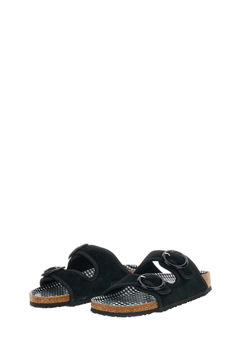 Ballet-Inspired Arizona Sandal with Gingham Cork Footbed