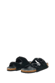 Ballet-Inspired Arizona Sandal with Gingham Cork Footbed