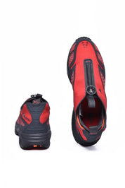Red/Black Synthetic Rubber Men's Air Max Sneakers