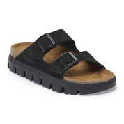 Women's Arizona Chunky Suede Leather Sandal In Black/black