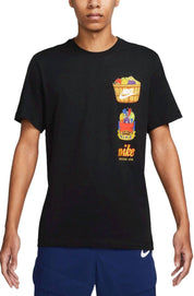 Fruit Basket Pocket Short Sleeve T-Shirt In Black