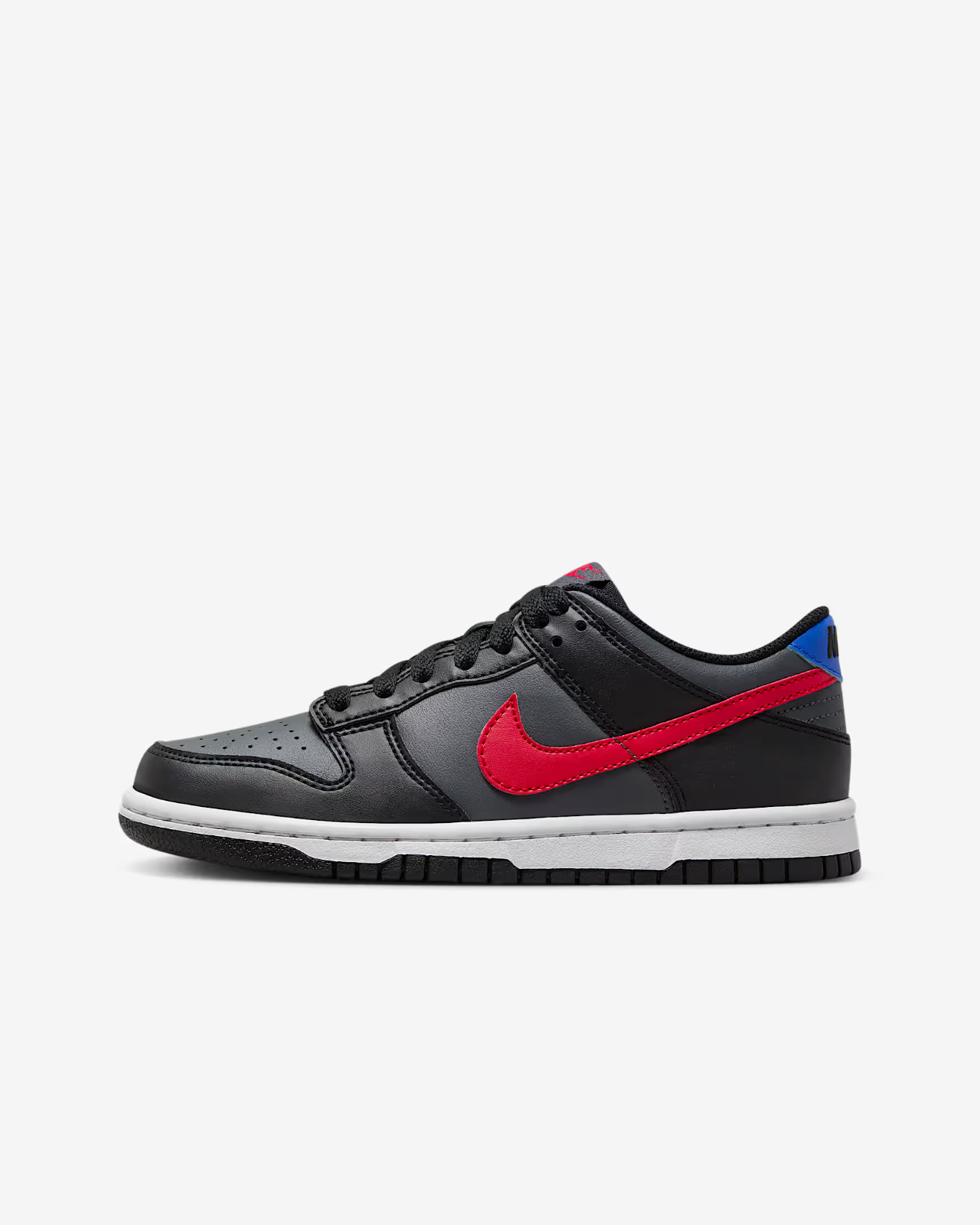Kids Nike Dunk Low FV0373-001 Sneaker Black Leather Lifestyle Shoes RHS4515