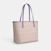 Coach Outlet City Tote Bag In Signature Canvas
