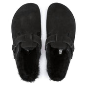 Women's Boston Shearling Clog In Black