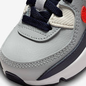 Toddler Nike Air Max 90 LTR CD6868-021 Sneakers US Gray Navy Platform Shoes