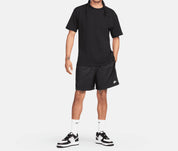 Men's Club Woven Flow Shorts In Black/white