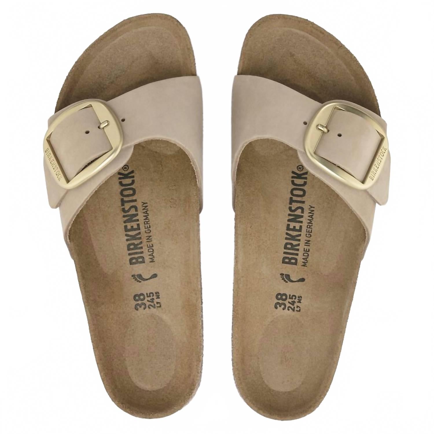 Women's Madrid Big Buckle Sandals In Ecru