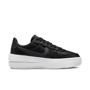 Women's Nike Air Force 1 DJ9946-001 Sneakers Black White Leather Platform Shoes