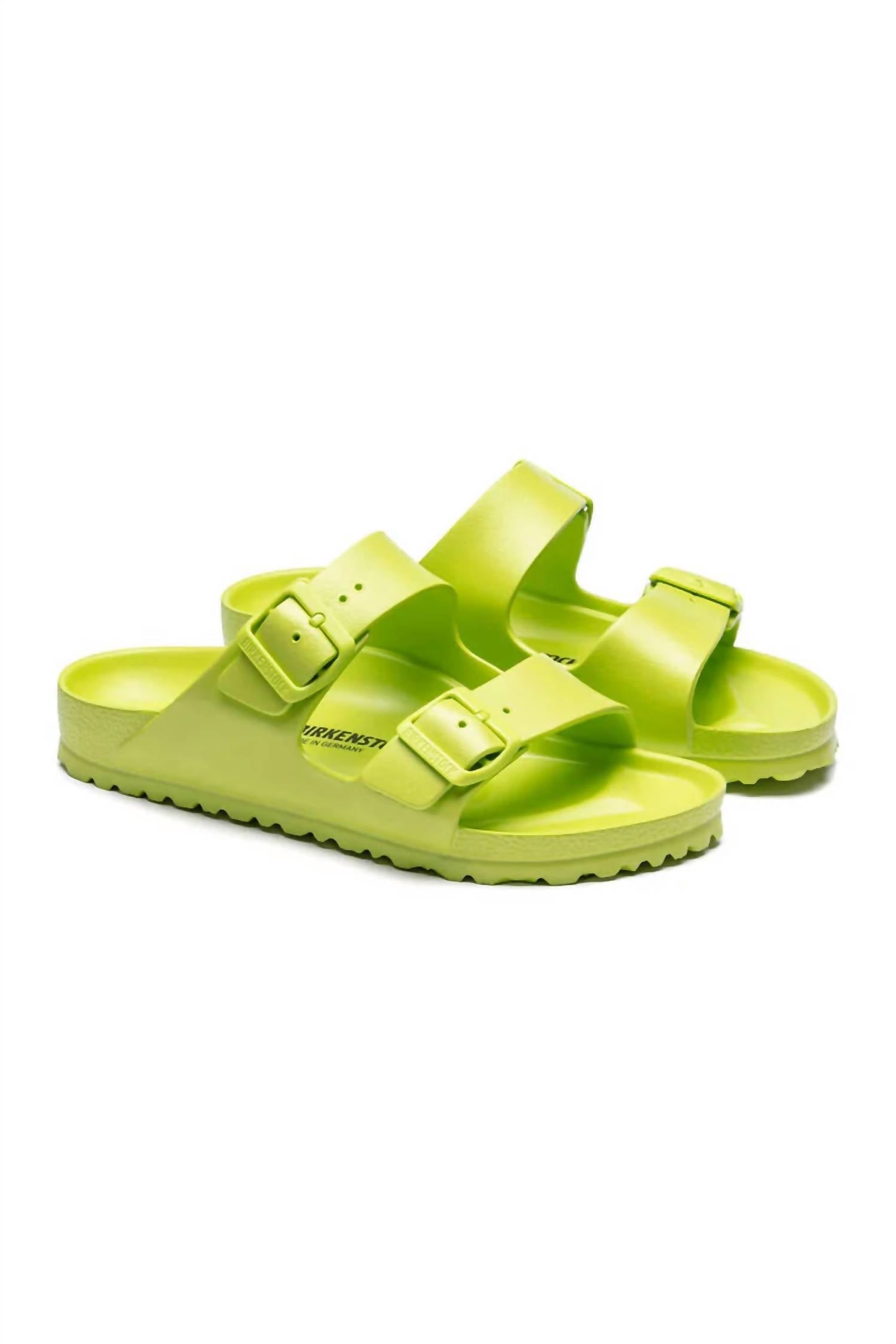 Women's Arizona Eva Two Strap Sandal In Active Lime