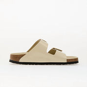 Women's Arizona Big Buckle Narrow Sandal In High Shine Ecru