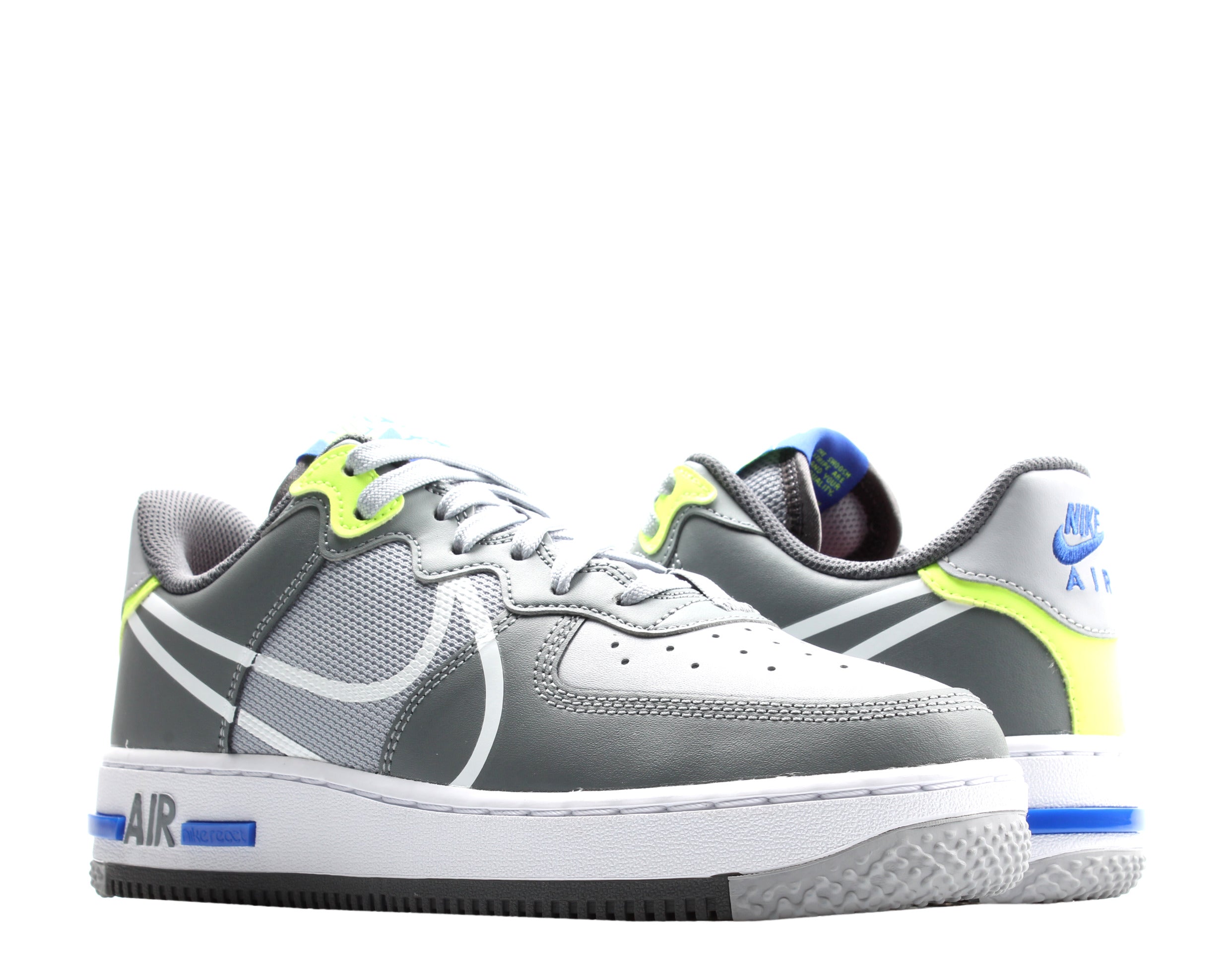 Men's Nike Air Force 1 React Wolf Grey/White-Smoke Basketball Shoes CD4366-002