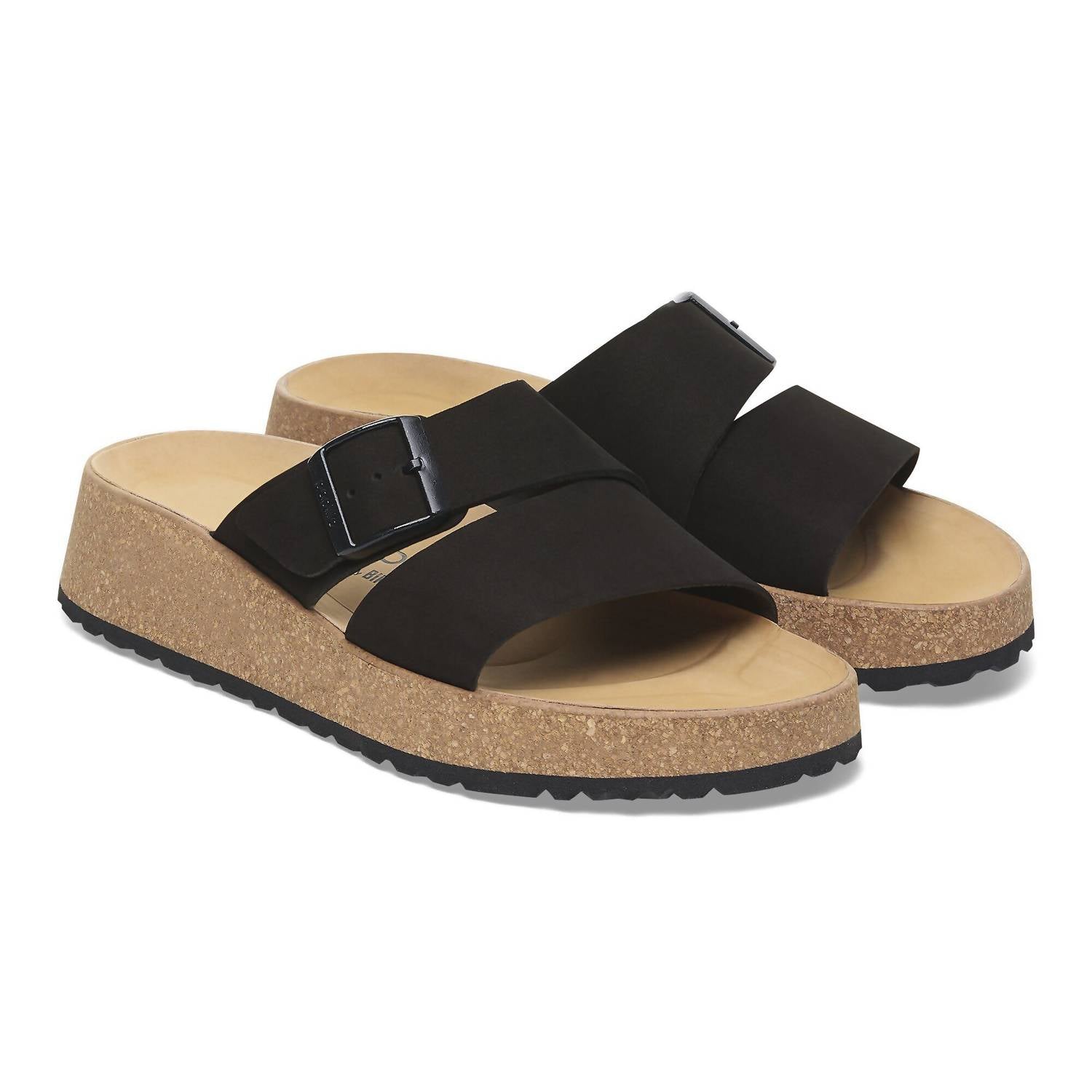 Women's Almina Nubuck Leather Sandals In Black