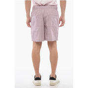 Birkenstock TEKLA Striped Cotton Shorts with Drawstring Men's Waist