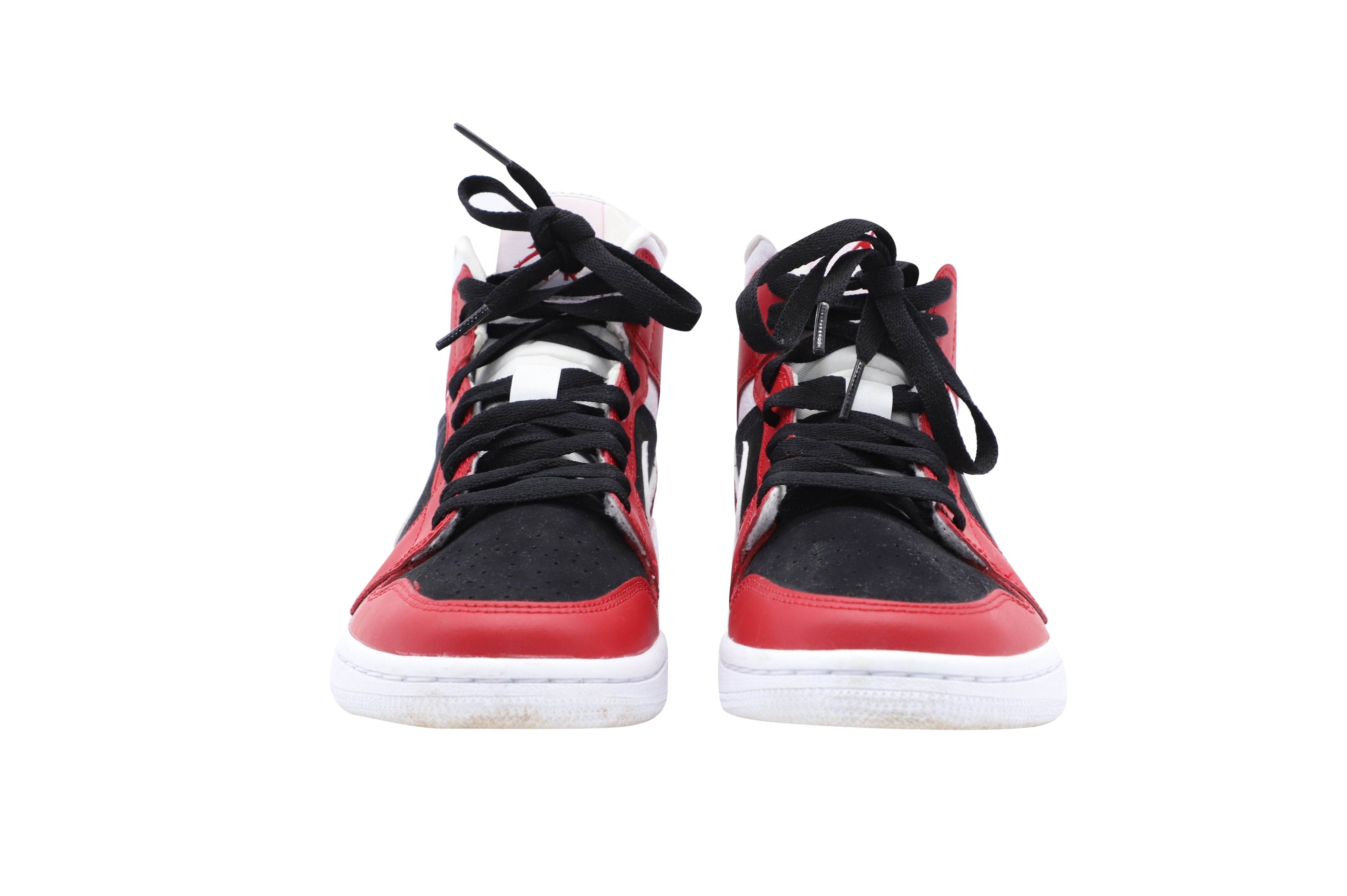 Nike Jordan 1 Mid in Gym Red Black Leather