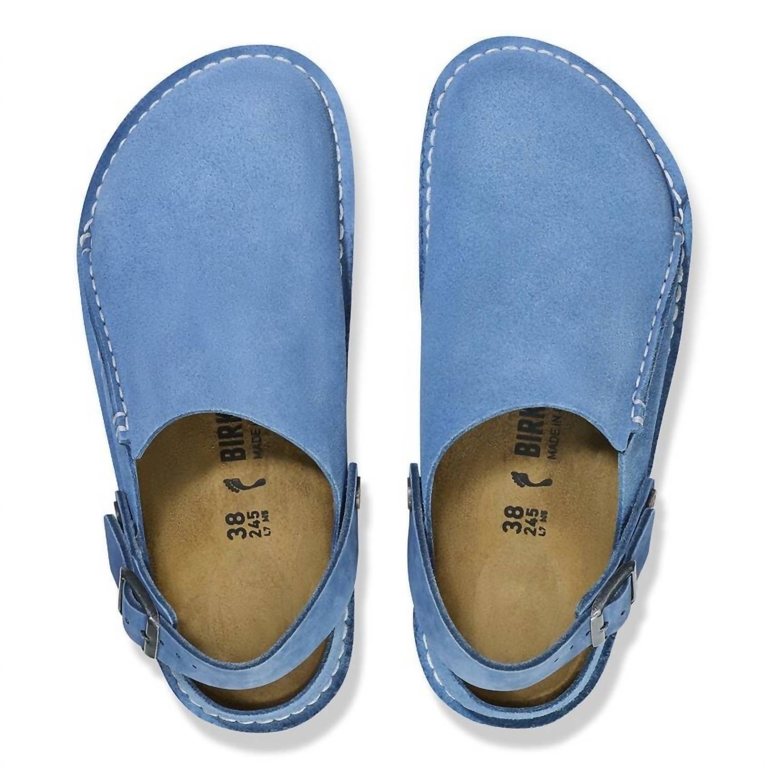 Women's Lutry Premium Suede Leather Slipper In Elemental Blue
