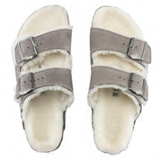 Unisex Arizona Fur Flip-Flops In Stone Coin