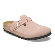 Women's Boston Suede Clog In Light Rose