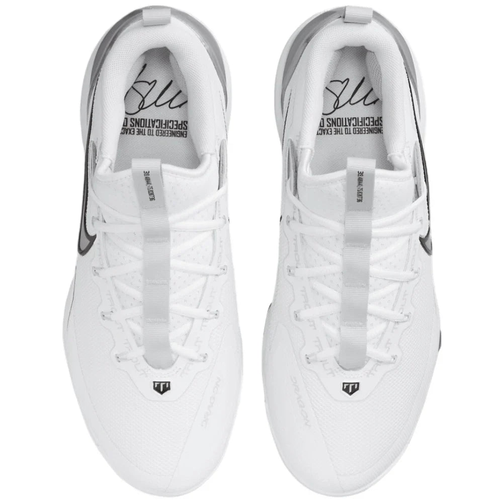 Nike Force Trout Elite MCS FZ0884-102 Mens White Silver Baseball Cleats LIQ542
