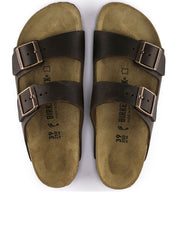 Arizona Brown Leather Open Toe Sandals