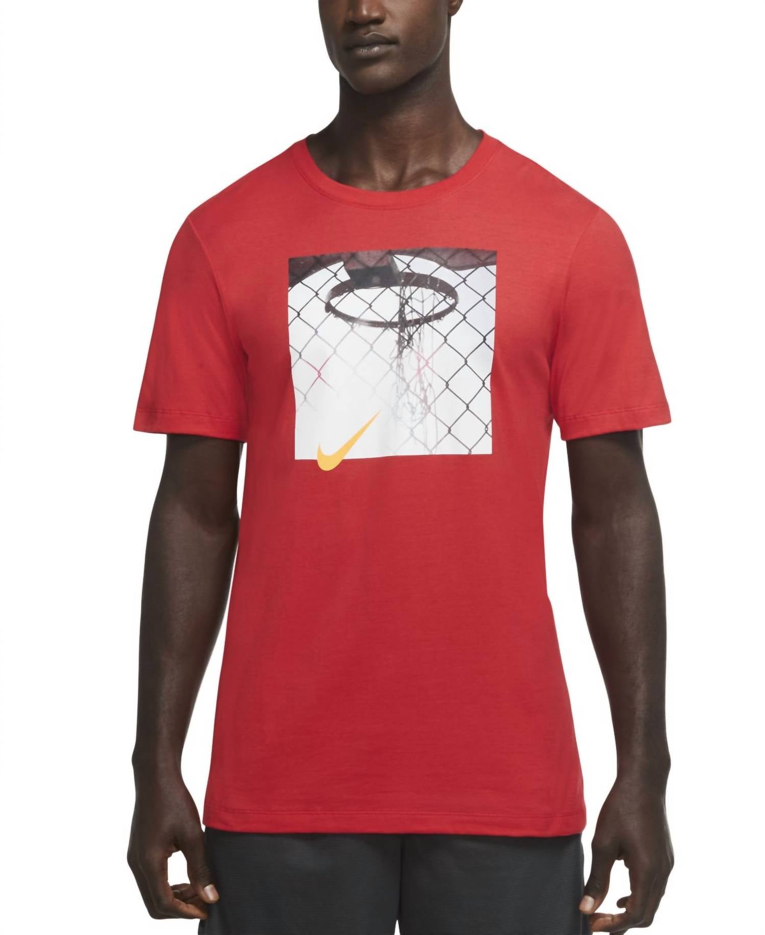 Hoop Photo Real T Shirt In Red