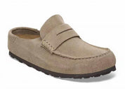 Women's Naples Wrapped Suede Leather Clog In Taupe
