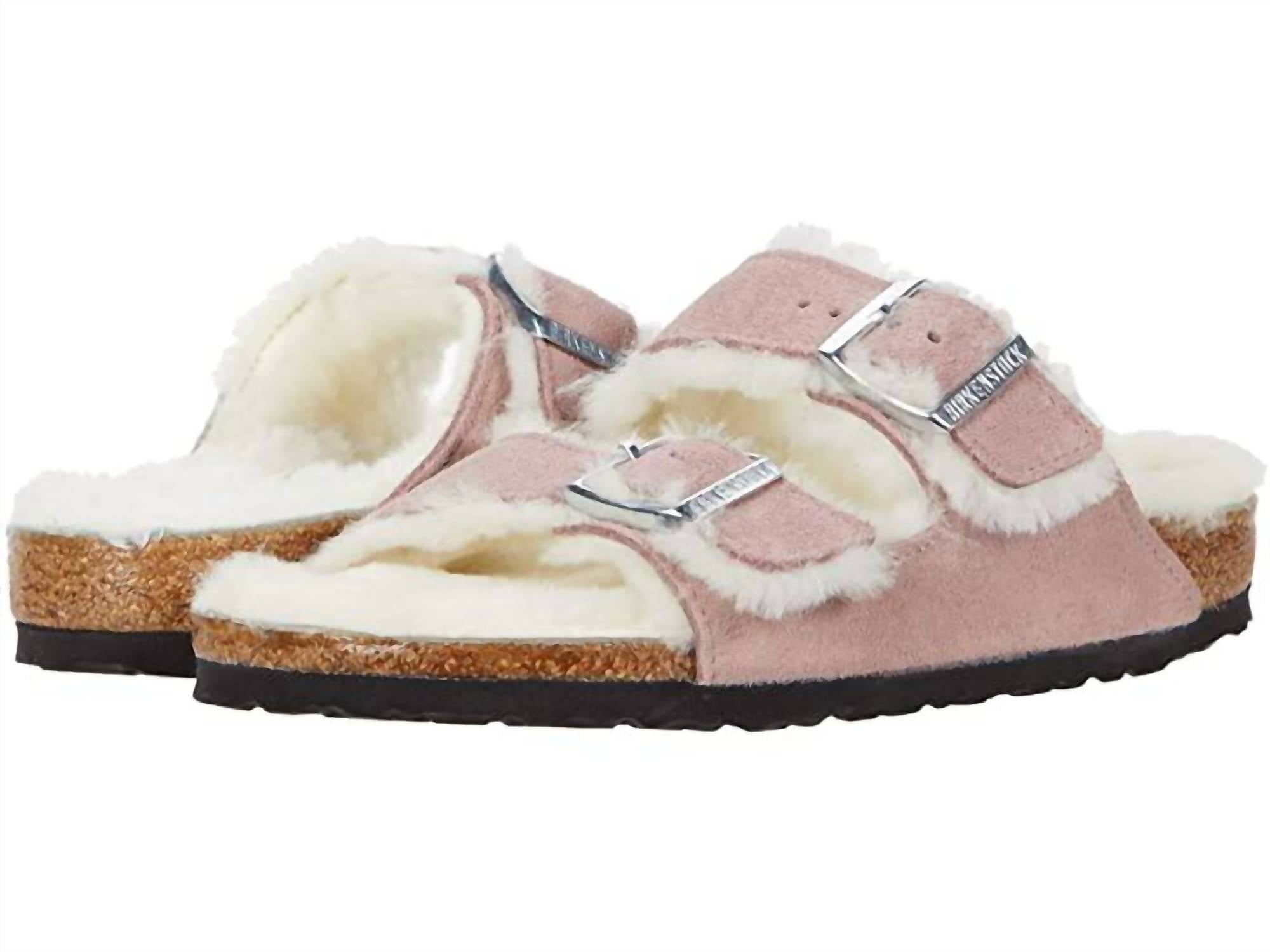 Women's Arizona Fur Shearling Sandal In Lavender
