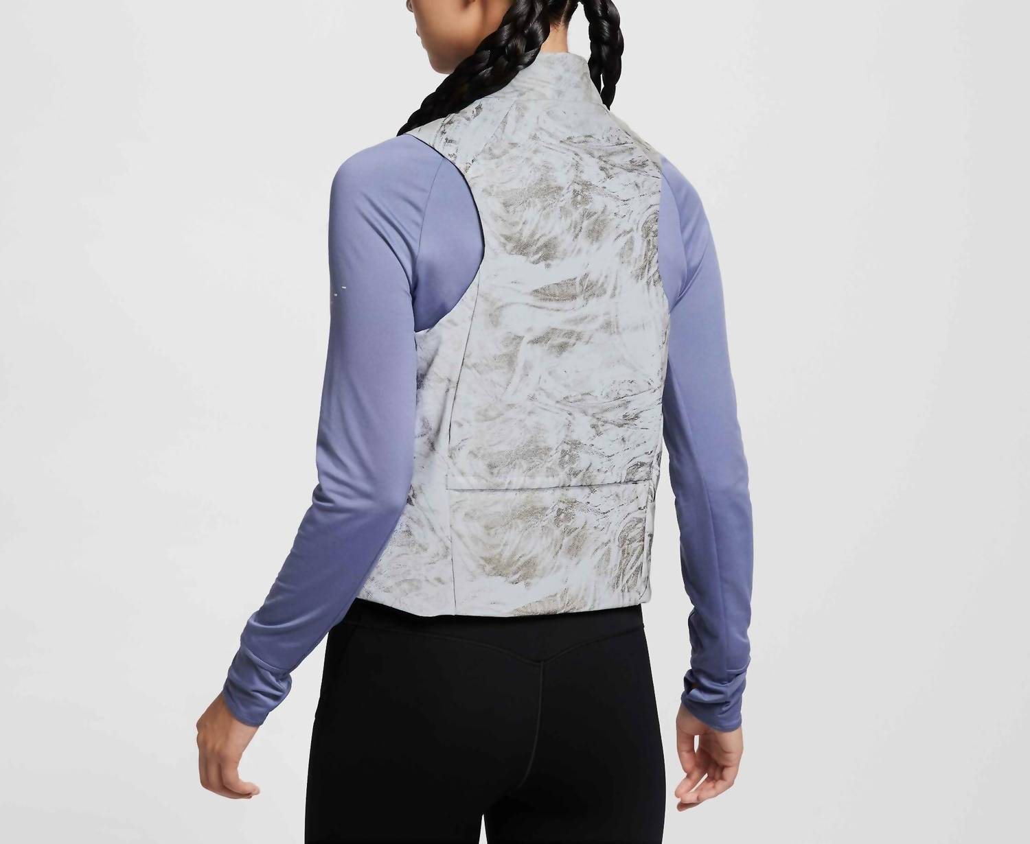 Therma-Fit Adv Reflective Running Vest In Vast Grey/black