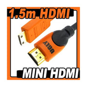 1.5m HDMI Type A to Mini HDMI Type C Cable v1.3c HD 1080p suits Digital Camera