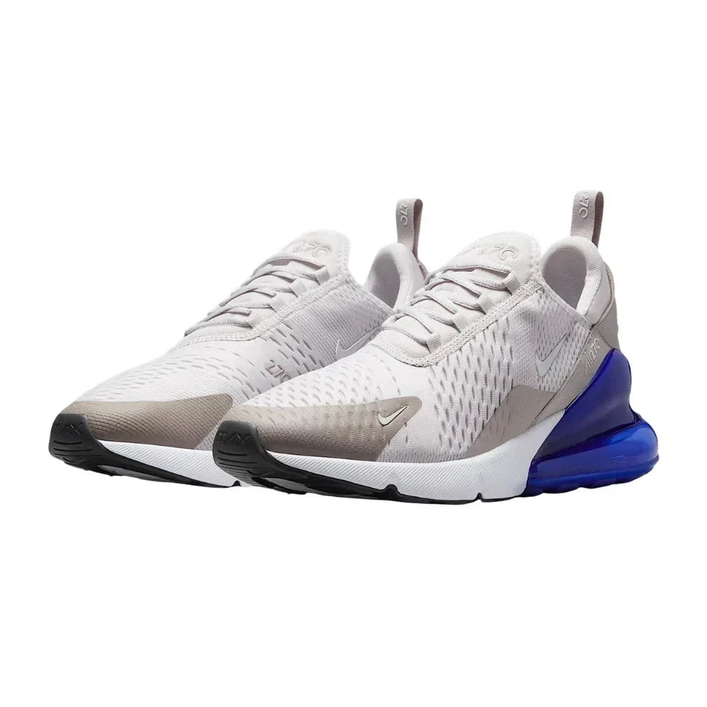Men's Nike Air Max 270 AH8050-031 Sneaker White Gray Lifestyle Shoes DWA3496