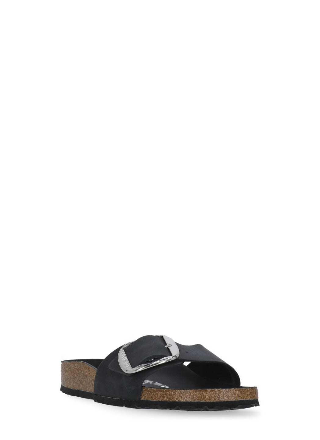 Black Madrid Big Buckle Sandals
