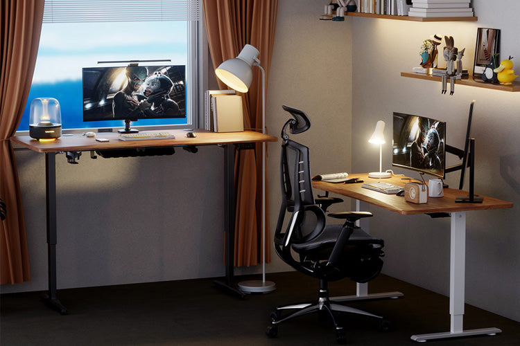 1st Player Electric Standing Computer Desk 140cm x 60cm (Burlywood)