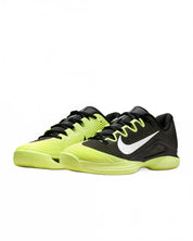 Women's Zoom Vapor 12 Premium Hard Court Tennis Shoes In Black /white/ Light Lemon Twist