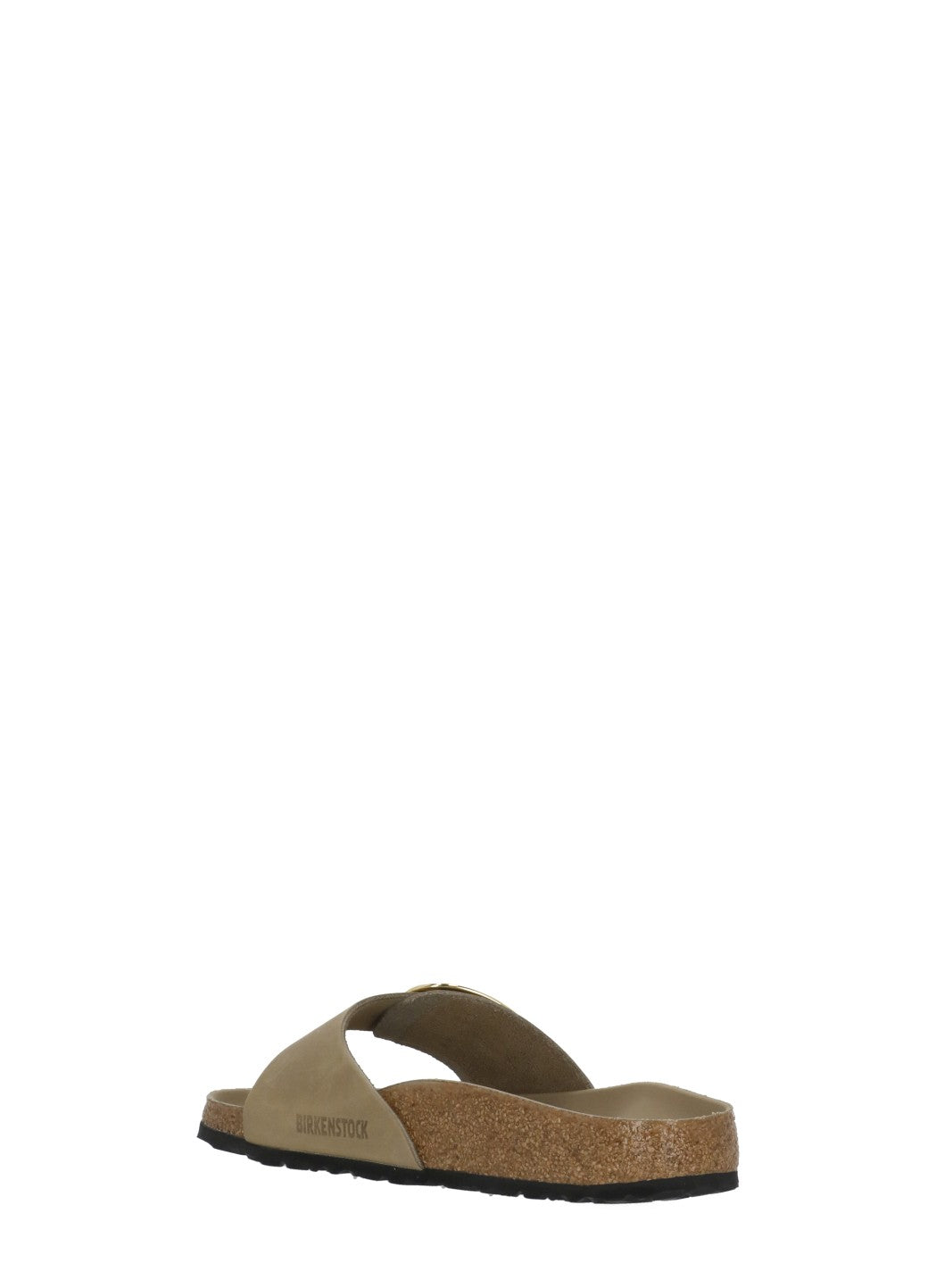 Beige Madrid Big Buckle Sandals