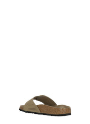 Beige Madrid Big Buckle Sandals