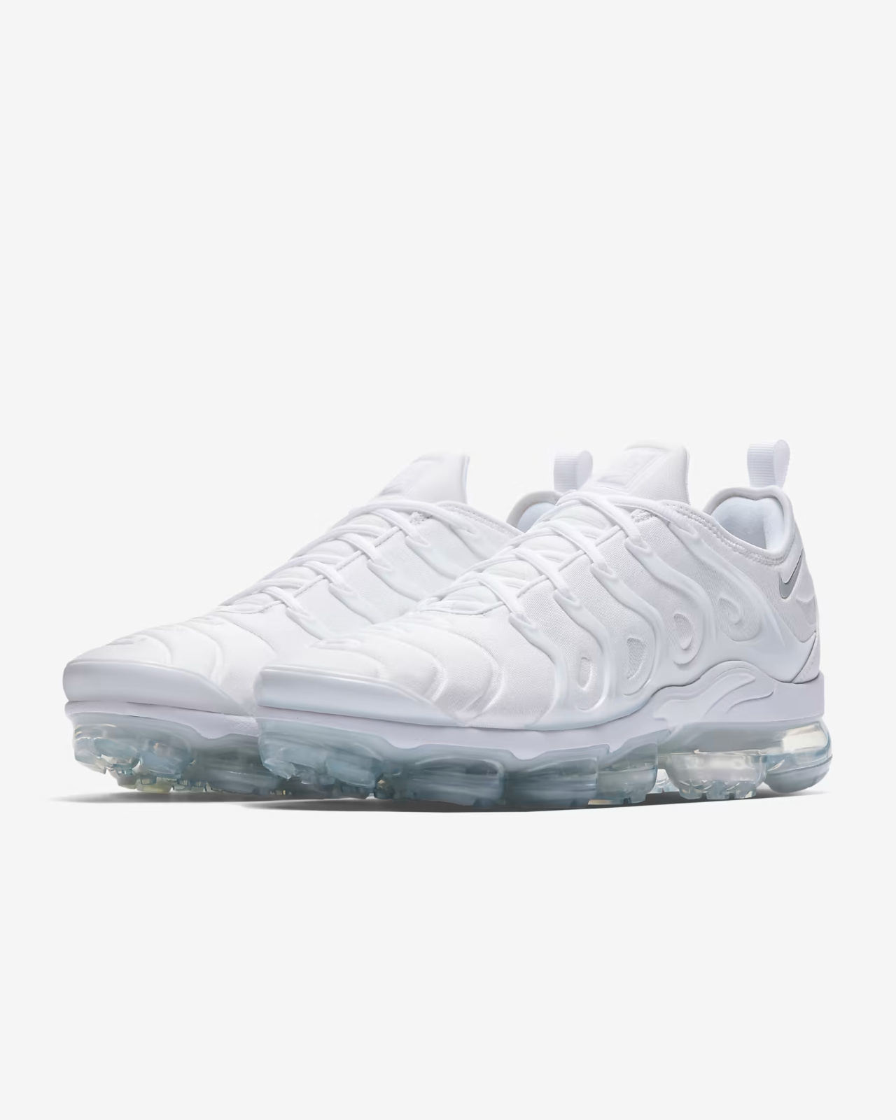 Men's Nike Air VaporMax Plus 924453-100 Sneakers White Pure Platinum Running Shoes