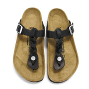 Women's Gizeh Braided Thong Sandals In Black