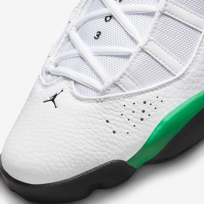 Men's Air Jordan 6 Rings 322992-131 Sneakers Mens White Green Leather Basketball Shoes