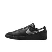 Men's Zoom Blazer Low X Dancer Skateboard Shoe In Black/metallic Silver-Black